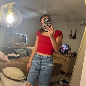 Hollister Red Women's Crop Top